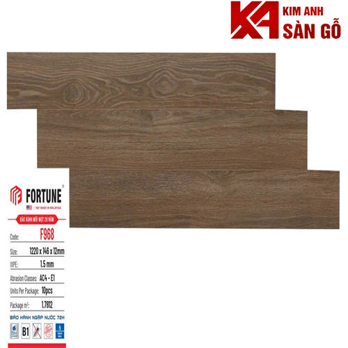 Sàn Gỗ Công Nghiệp 12MM FORTUNE-F968
